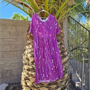 Purple Floral Dress